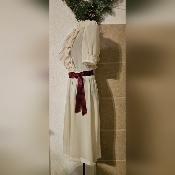 Ruffled Chiffon Dress - Picture 2 of 8